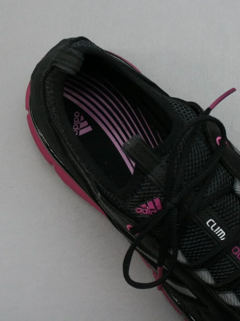Adidas Ladies 11 Adistar Climacool Black Pink Spikeless Golf Shoes Lace Sneakers - Picture 7 of 12